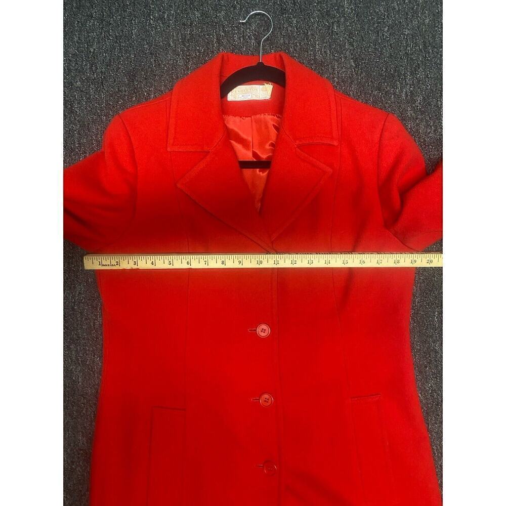 Vintage Pendleton Womens Pea Coat Virgin Wool Size‎ S/M Red Buttons Lined Nice!! - Picture 6 of 7